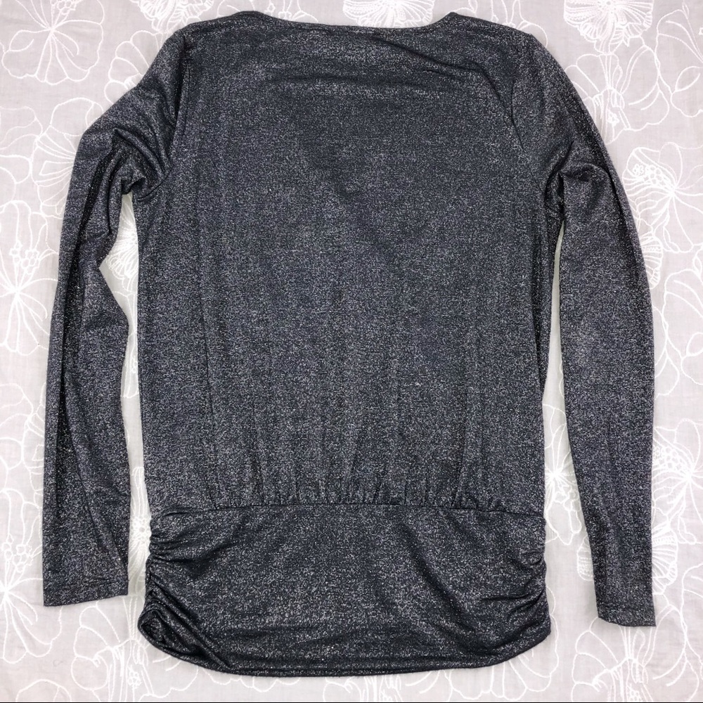 White House Black Market crossover metallic top - Picture 5 of 5